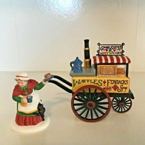 Dept 56 New England Village - Christmas Bazaar Flap Jacks & Hot Cider